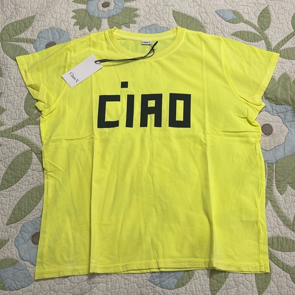 Clare V Tops - Clare V “Ciao” Shirt Size Medium NWT
